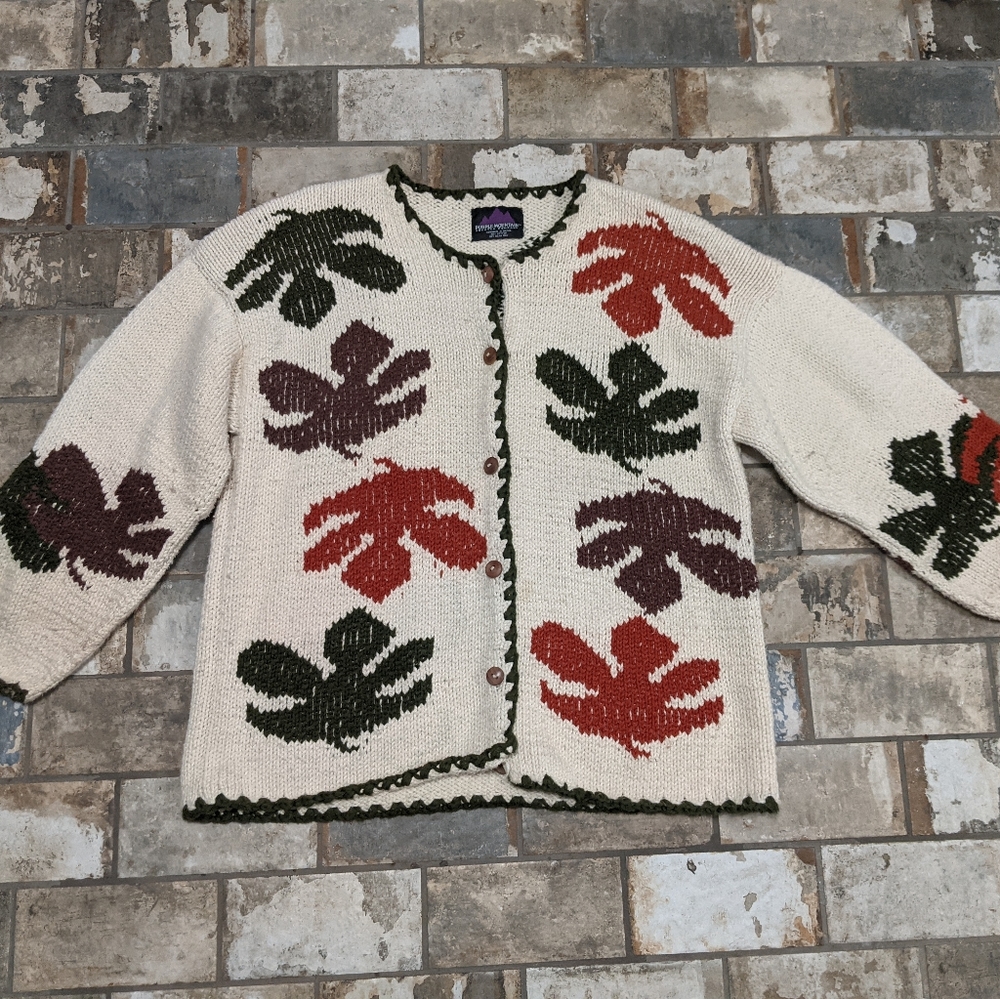 Purple Mountain Sweater Company Chunky Knit Leaf